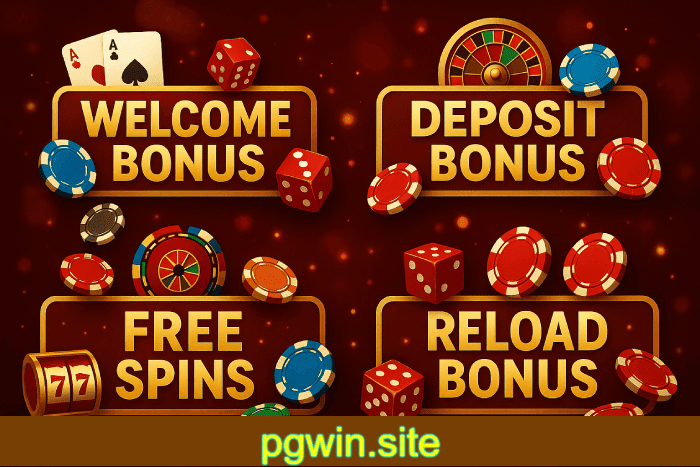 Baú de bônus Cassino PGWIN prêmios e recompensas